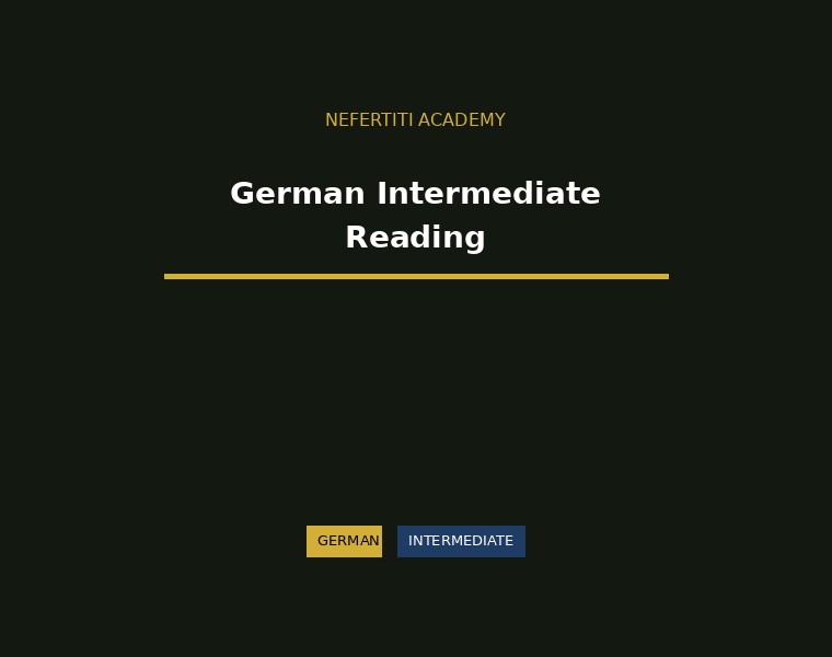 German Intermediate Reading Collection