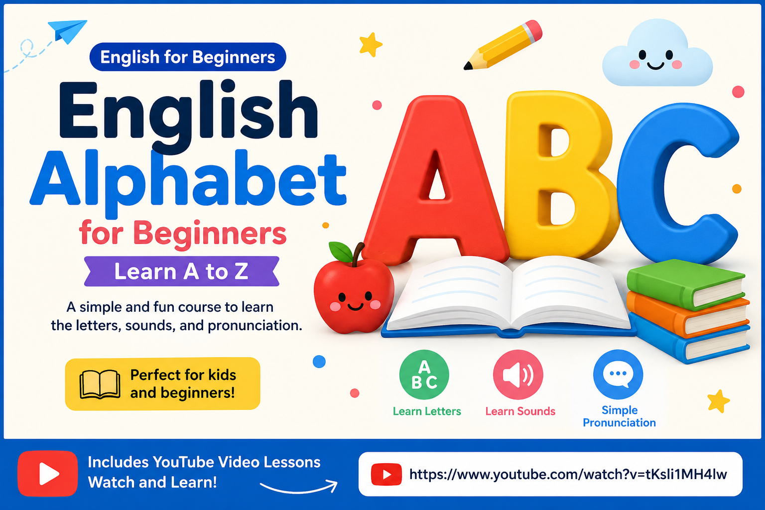 English Alphabet for Beginners – Learn A to Z